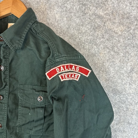 VTG Boy Scouts of America Shirt Mens 15 Medium Explorers BSA 1950s Sanforized - Picture 4 of 8